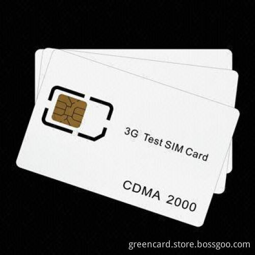 Test SIM Card, Made of ABS or PVC with 8-bit CPU